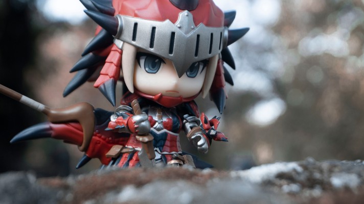 粘土人#993-DX 怪物猎人:世界  雄火龙装女猎人