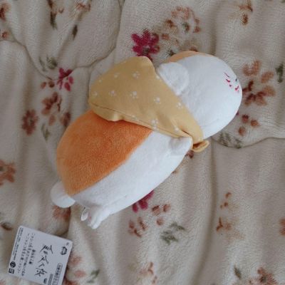 夏目友人帐 猫咪老师和黑猫 出行毛绒玩偶