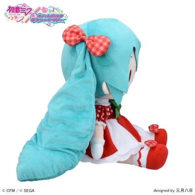 初音未来×时尚魔女拉芙与贝莉 软绵绵玩偶 可爱草莓 (LL尺码)