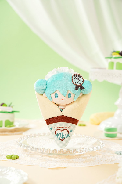 虚拟歌手系列01 初音未来 松软系列 可丽饼玩偶吊饰 A/B/C