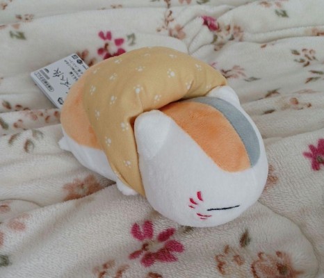 夏目友人帐 猫咪老师和黑猫 出行毛绒玩偶