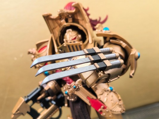 战锤:荷鲁斯叛乱 禁军军团 天鹰终结者小队 配备炼狱火矛的天鹰终结者