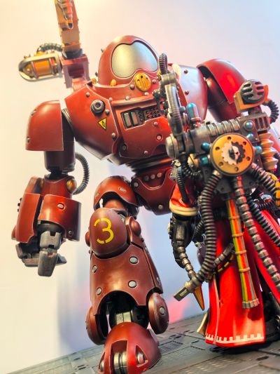 战锤40000 机械修会 装备怒焰喷火器的卡斯特兰机器人