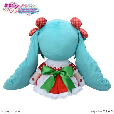 初音未来×时尚魔女拉芙与贝莉 软绵绵玩偶 可爱草莓 (LL尺码)