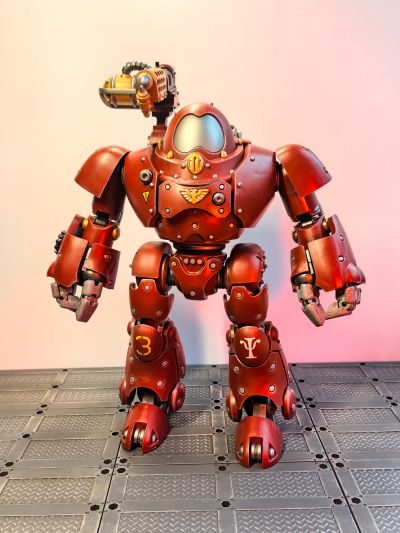 战锤40000 机械修会 装备怒焰喷火器的卡斯特兰机器人