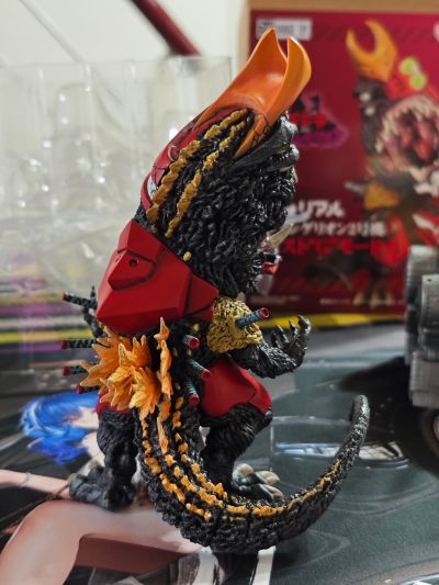 Q版拟真 新世纪福音战士2号机 凶兽哥斯拉模式