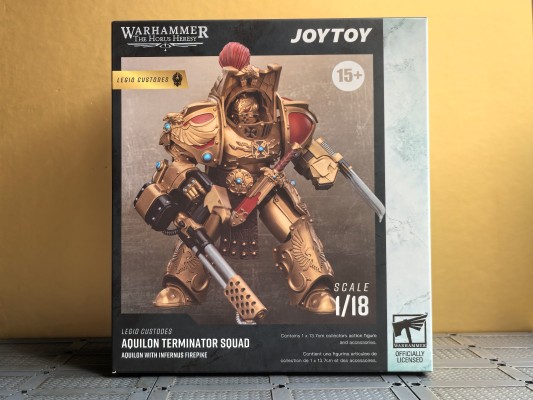 战锤:荷鲁斯叛乱 禁军军团 天鹰终结者小队 配备炼狱火矛的天鹰终结者