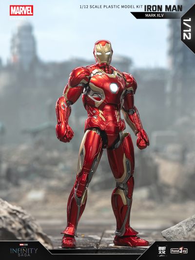 漫威无限传奇系列 复仇者联盟2：奥创纪元 1/12钢铁侠拼装模型-45号装甲