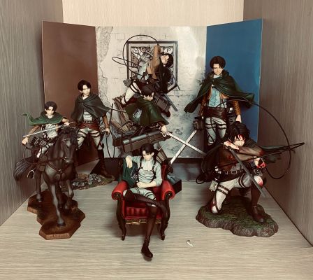 一番くじ 进击的巨人 -くじ奪還作戦- A賞 リヴァイフィギュア 立体機動ver.