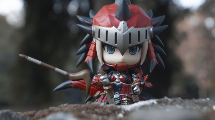 粘土人#993-DX 怪物猎人:世界  雄火龙装女猎人