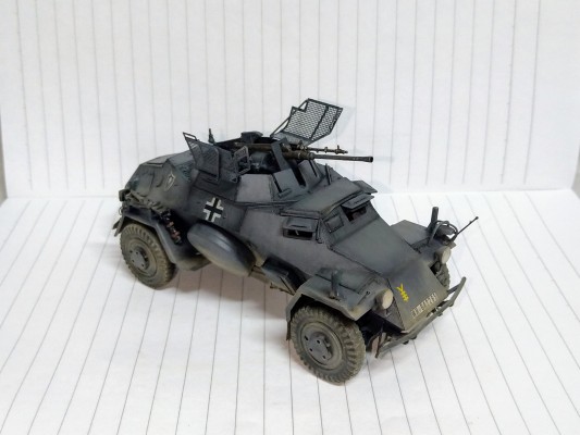 编号:83815 1/35 装甲车辆系列 德国 德国 Sd.Kfz.222装甲侦察车（1批次）