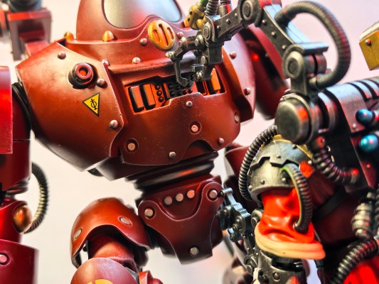 战锤40000 机械修会 装备怒焰喷火器的卡斯特兰机器人