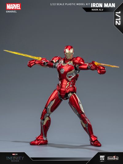 漫威无限传奇系列 复仇者联盟2：奥创纪元 1/12钢铁侠拼装模型-45号装甲