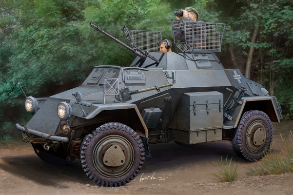 编号:83815 1/35 装甲车辆系列 德国 德国 Sd.Kfz.222装甲侦察车（1批次）