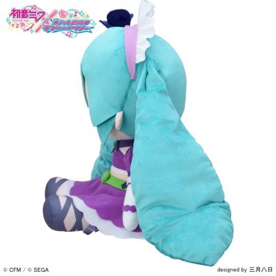 初音未来×时尚魔女拉芙与贝莉 软绵绵玩偶 闪亮紫色 (LL尺码)