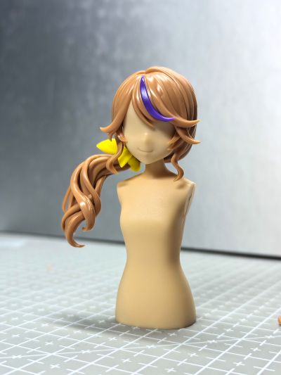 创彩少女庭园 自由搭配假发 侧马尾