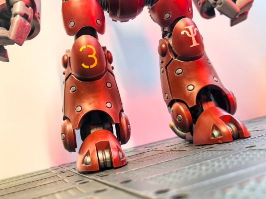 战锤40000 机械修会 装备怒焰喷火器的卡斯特兰机器人