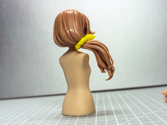 创彩少女庭园 自由搭配假发 侧马尾