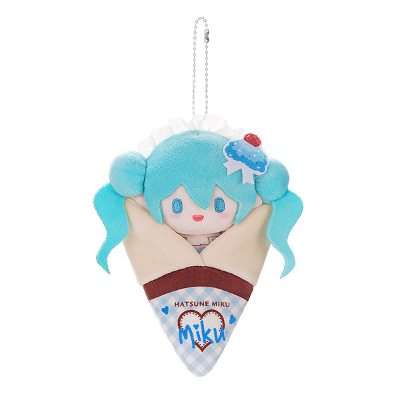 虚拟歌手系列01 初音未来 松软系列 可丽饼玩偶吊饰 A/B/C