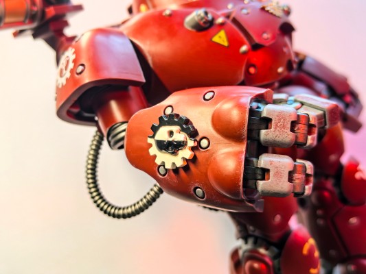 战锤40000 机械修会 装备怒焰喷火器的卡斯特兰机器人