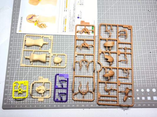 创彩少女庭园 自由搭配假发 侧马尾