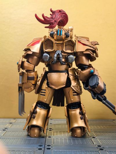 战锤:荷鲁斯叛乱 禁军军团 天鹰终结者小队 配备炼狱火矛的天鹰终结者