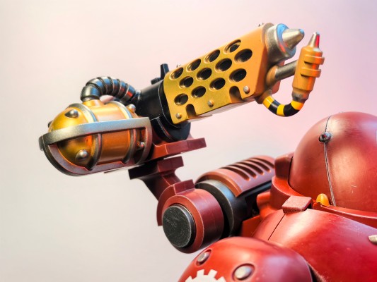 战锤40000 机械修会 装备怒焰喷火器的卡斯特兰机器人