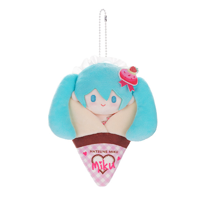 虚拟歌手系列01 初音未来 松软系列 可丽饼玩偶吊饰 A/B/C