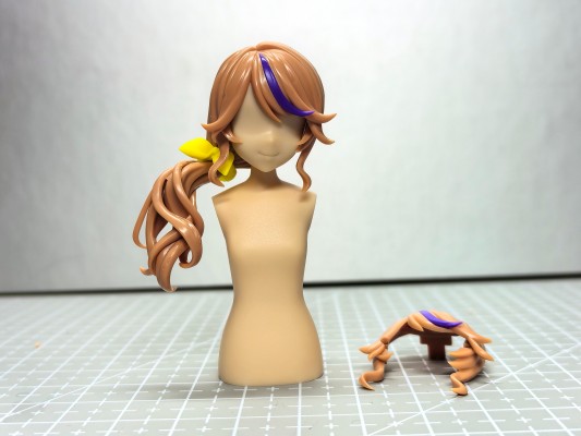 创彩少女庭园 自由搭配假发 侧马尾