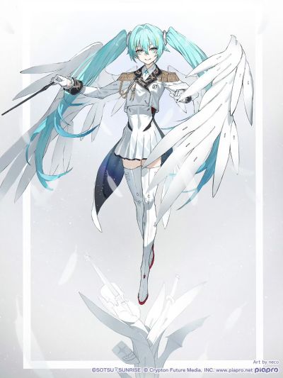 Lucrea  高达45周年联名初音未来 初音未来·飞翼高达零式EW形态