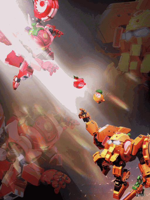 果宝特攻拼装机甲系列模型 草莓战宝