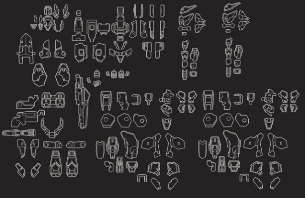 1/144比例树脂套件 VAX-00 瓦尔雷原型机 建模师精品模型