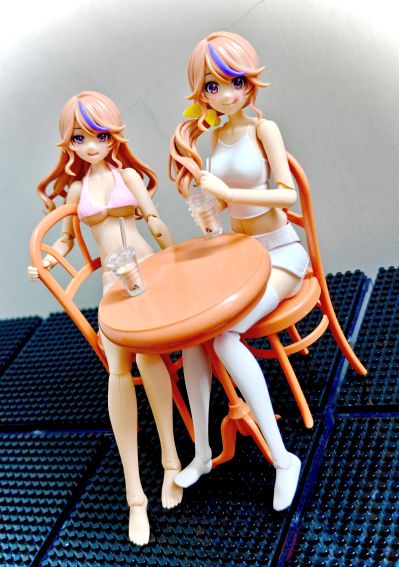 创彩少女庭园 自由搭配假发 侧马尾