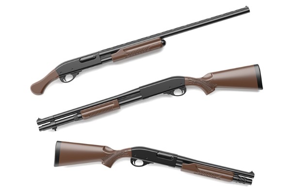 小军械库 LA055 M870霰弹枪 木柄样式