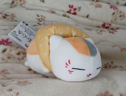 夏目友人帐 猫咪老师和黑猫 出行毛绒玩偶