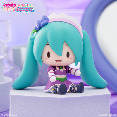 Fuwa Petit Q版玩偶 初音未来×时尚魔女拉芙与贝莉 闪亮紫色