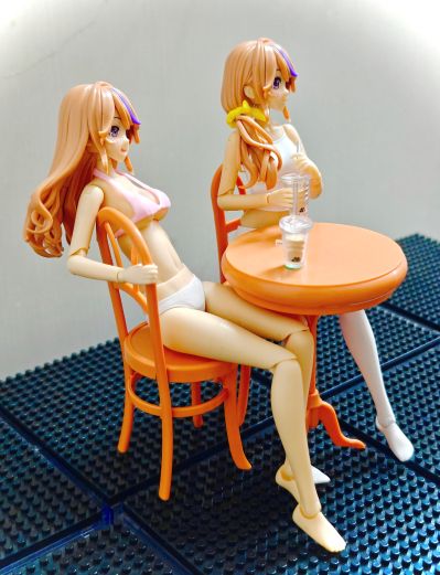 创彩少女庭园 自由搭配假发 侧马尾