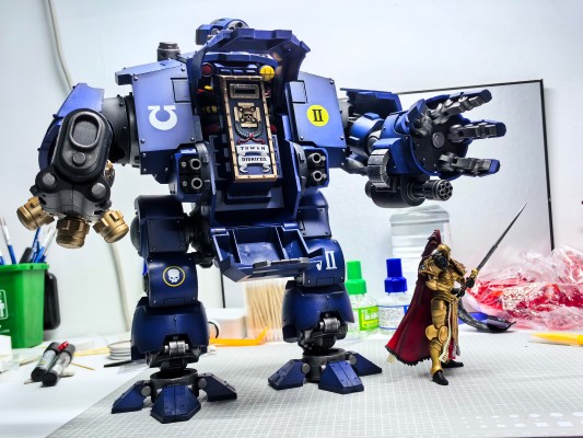 战锤40000 极限战士 救赎者无畏机甲 无畏机甲泰勒斯兄弟