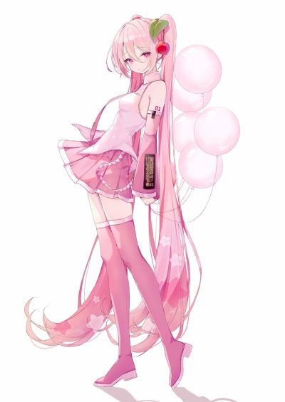 初音未来 x 良笑社 插画大赛 第4回 樱花未来（公式服）