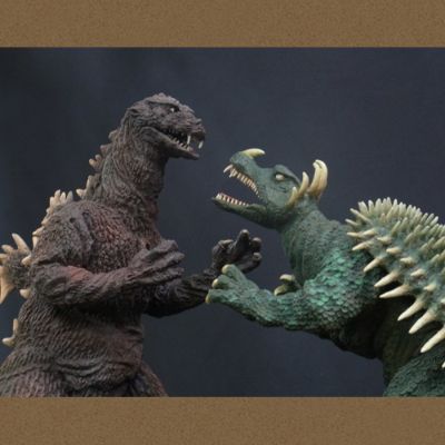 东宝30cm系列 哥斯拉1955&安基拉斯1955 总天然色 WF限定组套