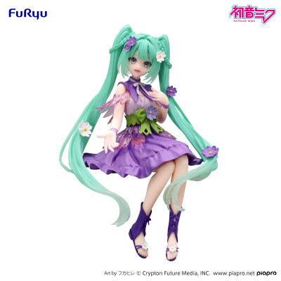 压泡面 初音未来 花仙子 紫色波斯菊