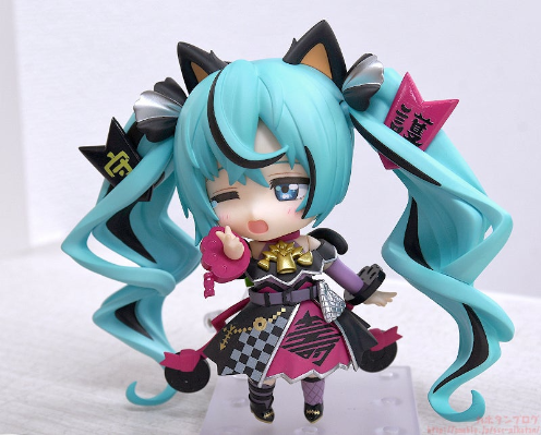 粘土人#2759 初音未来 黑招财未来
