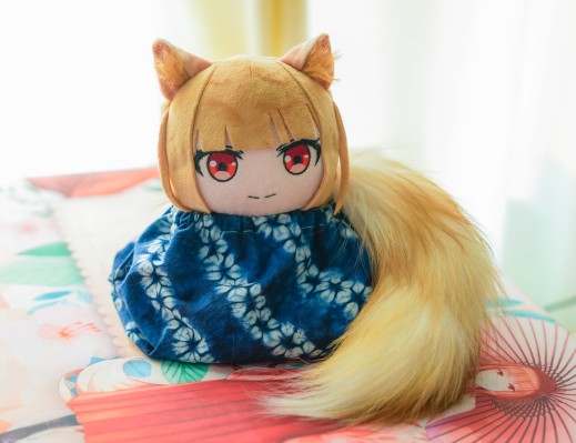 狼与香辛料 merchant meets the wise wolf 大尺寸40公分毛绒玩偶 赫萝