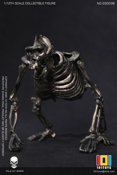 NO.ES003B 掌上精灵系列 猩猩骷髅骨架素体-银色版