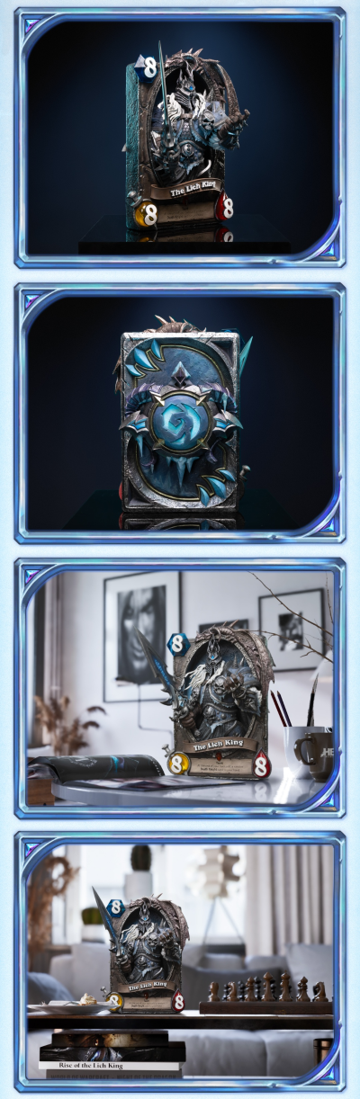 炉石传说 巫妖王卡牌艺术雕像