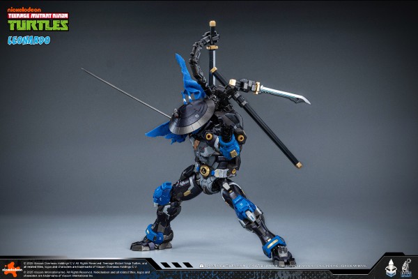 MechaHeat系列 合金机甲 忍者龟 莱昂纳多 40周年纪念版 伏击