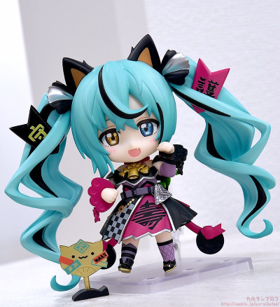 粘土人#2759 初音未来 黑招财未来