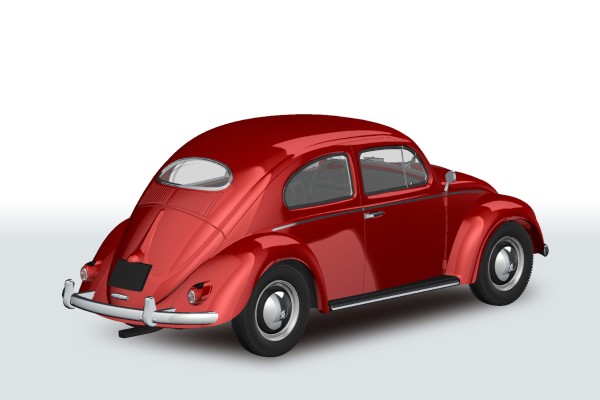 乐Pla 卡扣组合型套件 No.20-RR 大众 甲壳虫  红宝石色