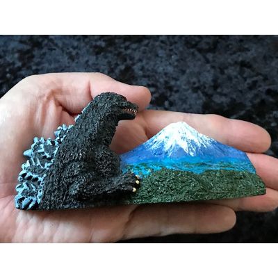 哥斯拉场景磁贴「哥斯拉与富士山」