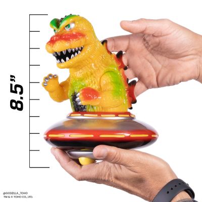 哥斯拉 UFO 软胶人偶 - 宇宙人入侵复古版 3D 复古独家 Mondo Sofubi